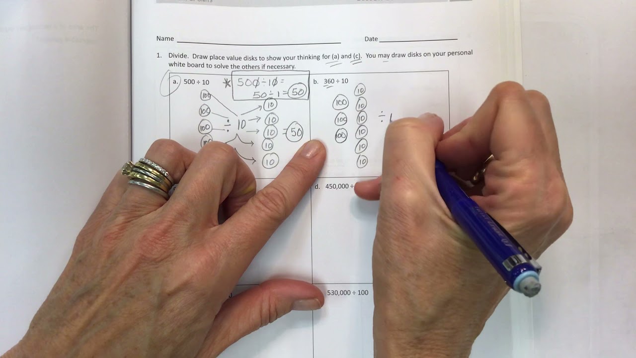 Eureka math grade 5 module 2 lesson 16 problem set