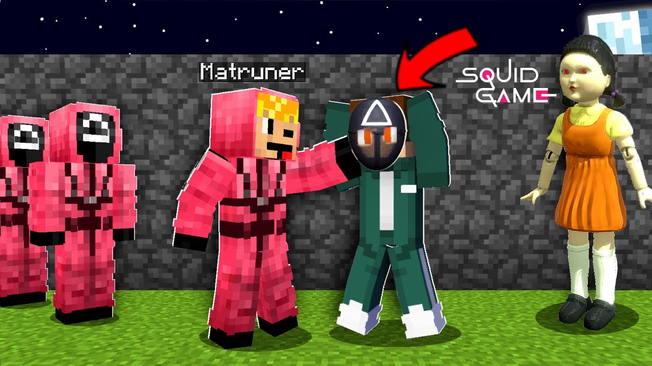 LALKA z SQUID GAME KAZAŁA SMILESLOW NAZŁOŻYĆ MASKĘ OCHRONIARZA w MINECRAFT I STAŁO SIĘ TO...