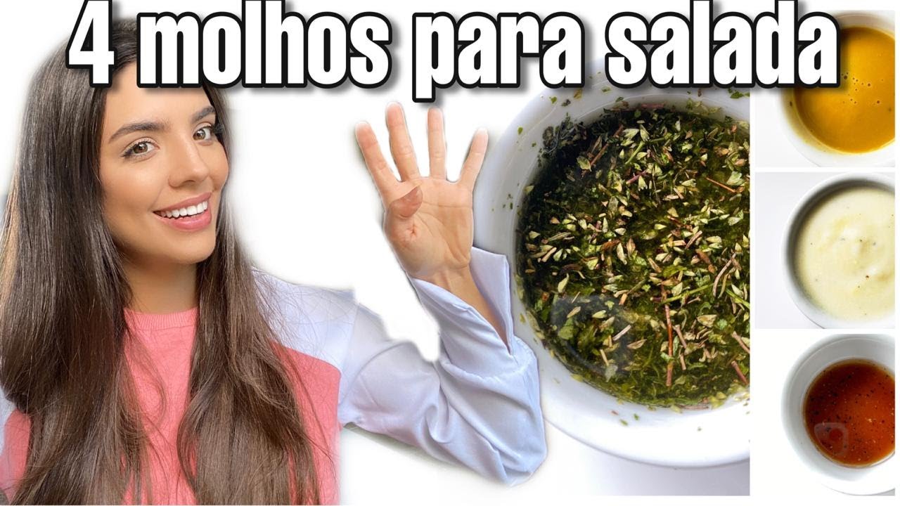 4 MOLHOS PARA SALADA CASEIROS |  RECEITA FÁCIL