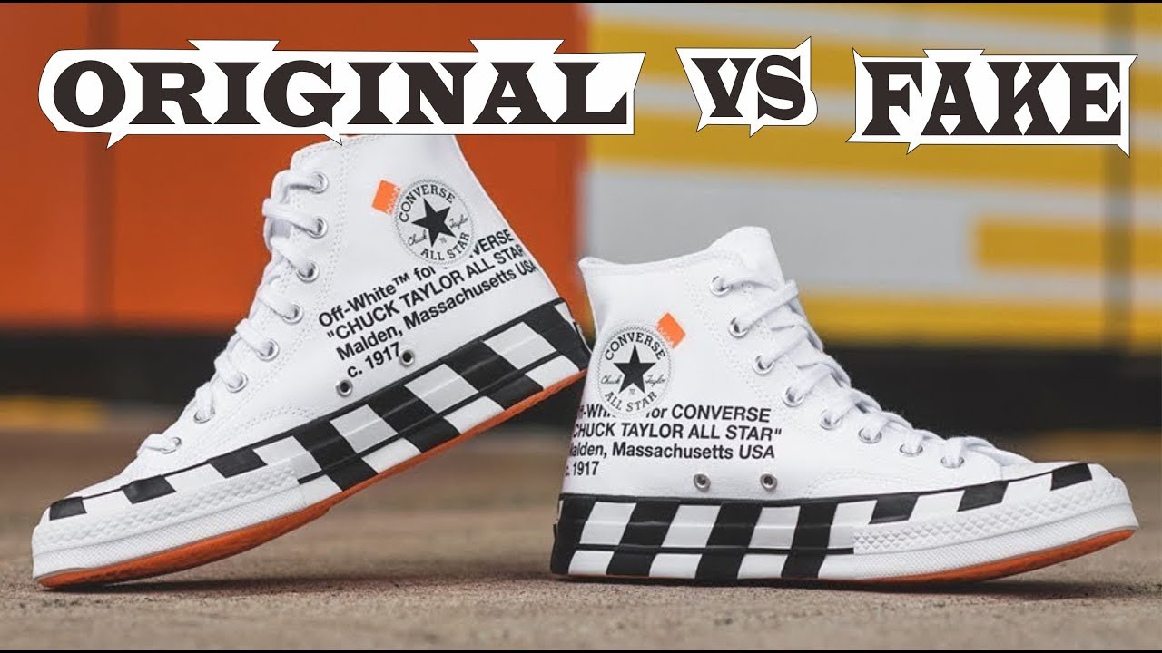 OFF-WHITE x Converse Chuck Taylor 70s Original & Fake