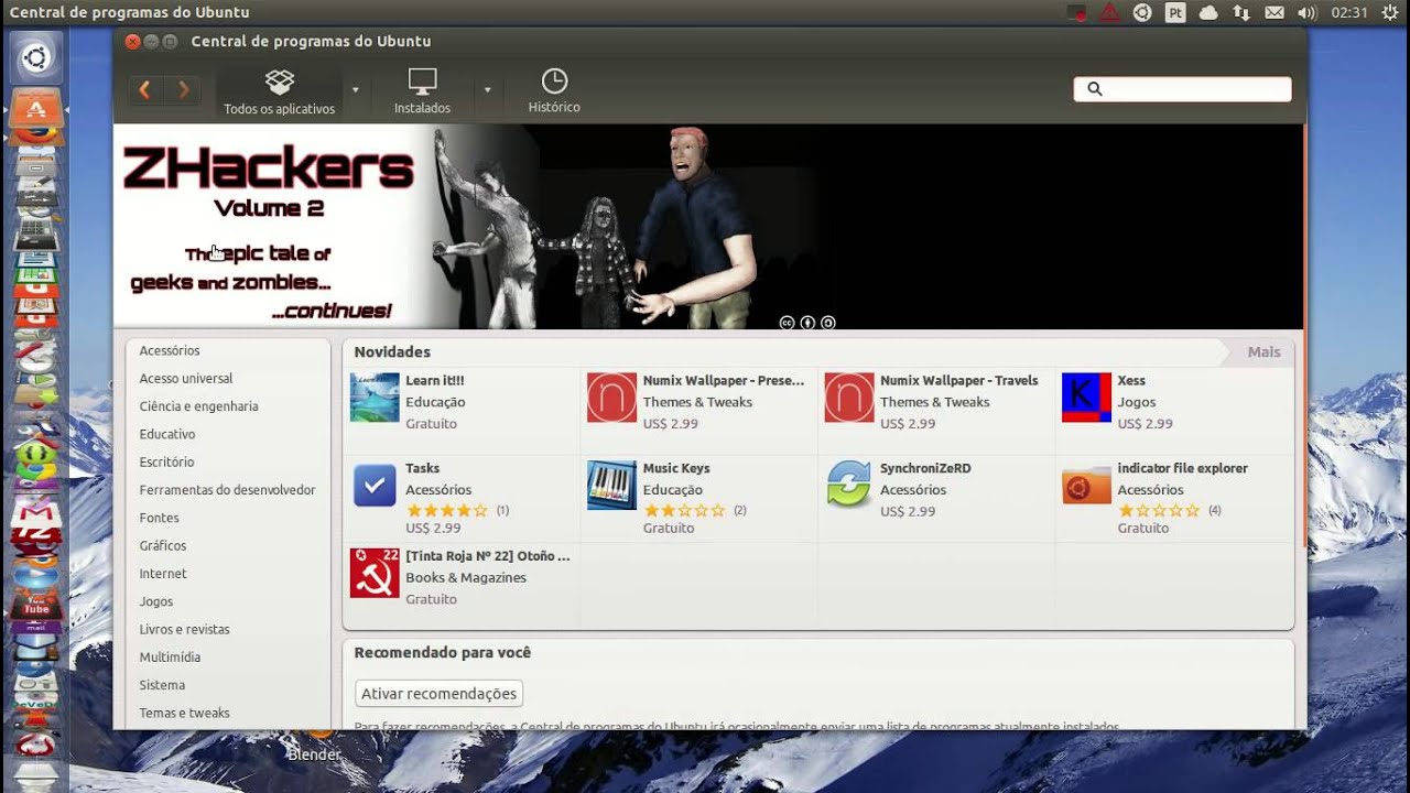 Como colocar o menu iniciar no linux ubuntu