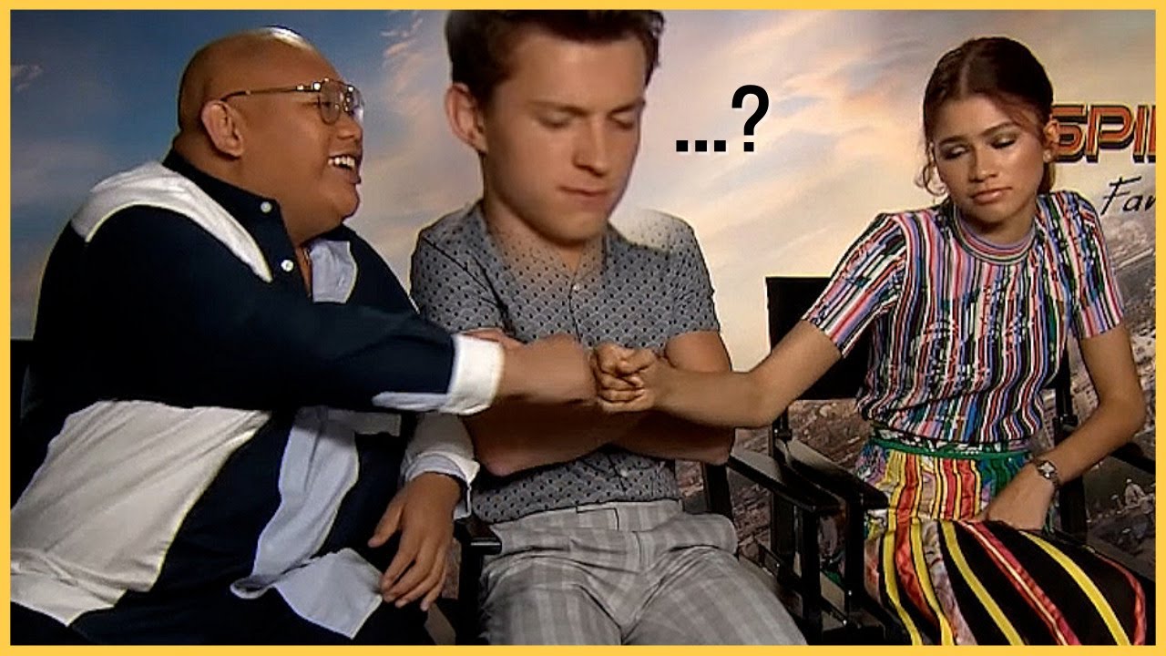 톰 홀랜드 신경 안쓰고 냅다 악수 갈기는 젠데이아, 제이콥 배덜런