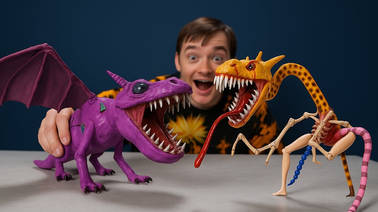 🐉 Я превратил свои старые игрушки в ужасающих драконьих монстров! Смотрите финальную битву