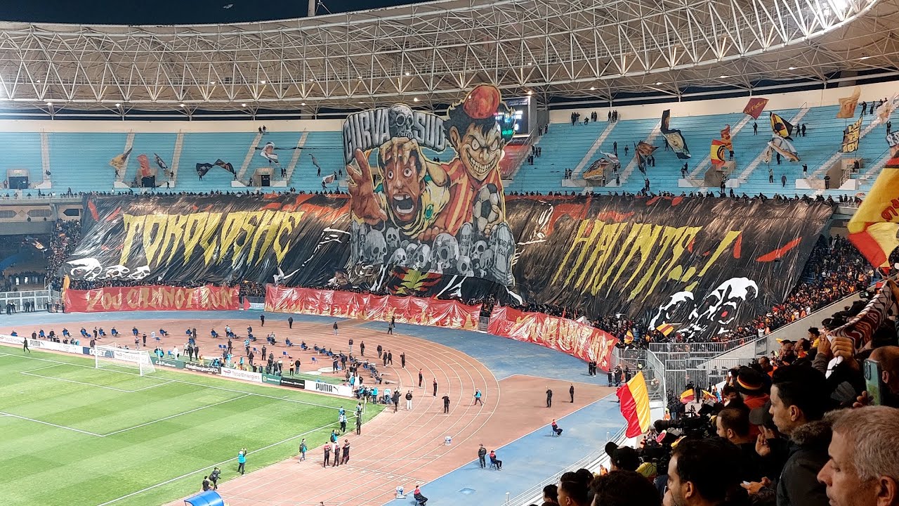 Tifo curva sud tunisi  ambiance virage taraji ❤️ 🇧🇪💪💀💀😍😎