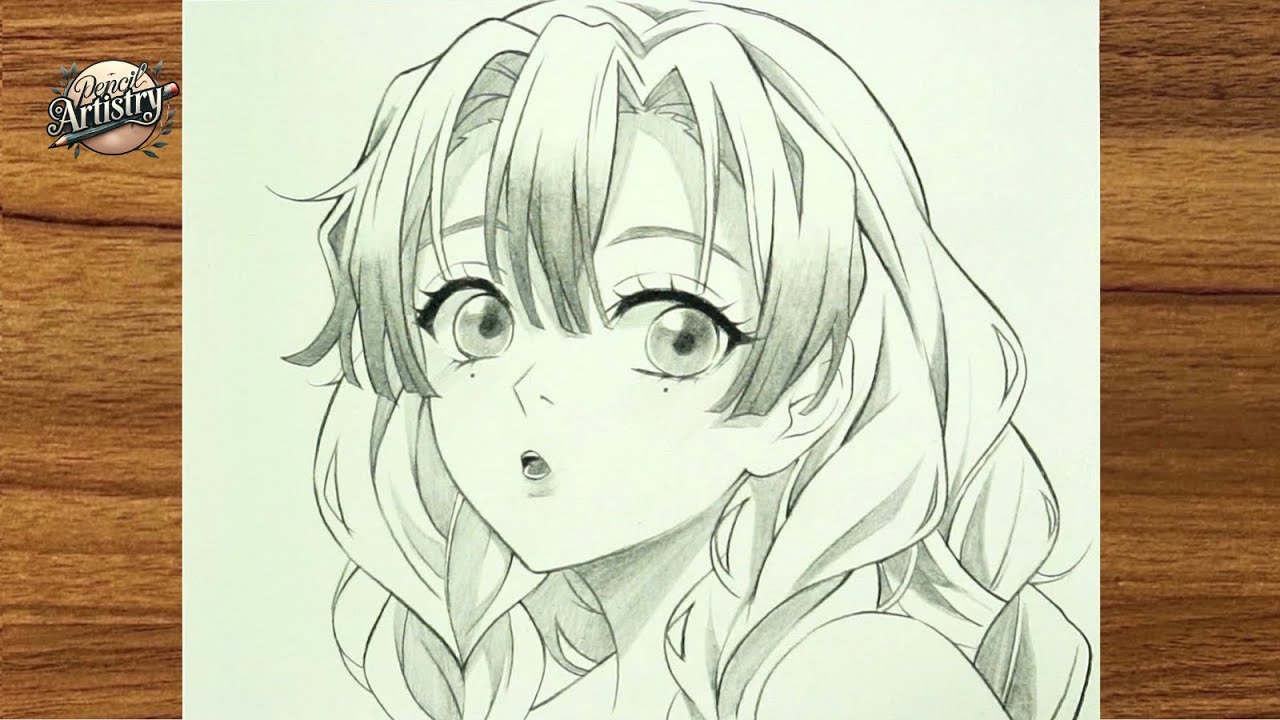 How to Draw Mitsuri Kanroji Step by Step || Easy Anime Drawing || Pencil Sketch Showcase