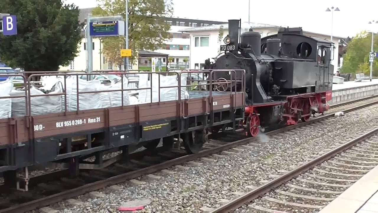 Historische Dampfzugfahrt mit der BR 70 083 Holzkirchen 2013