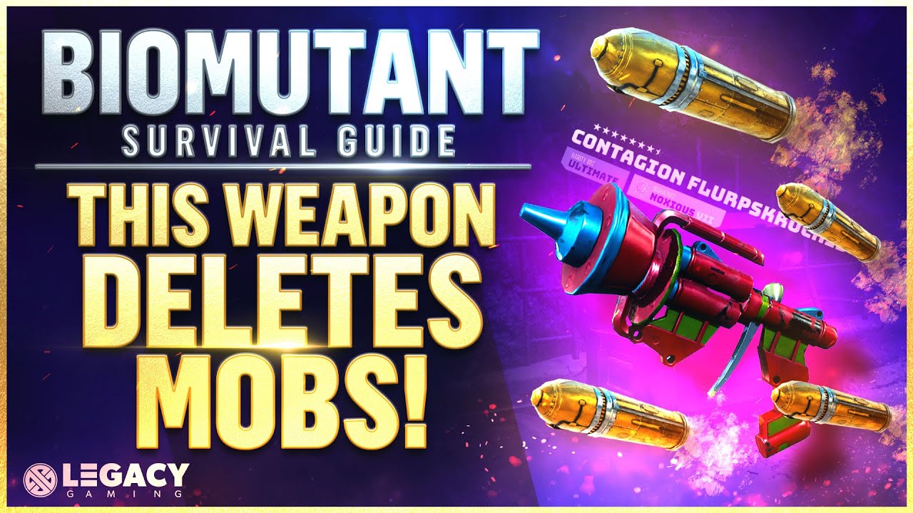 INSANE Biomutant Weapon DELETES Elites | Ultimate Pistol Weapon | Contagion Flurpskrupis