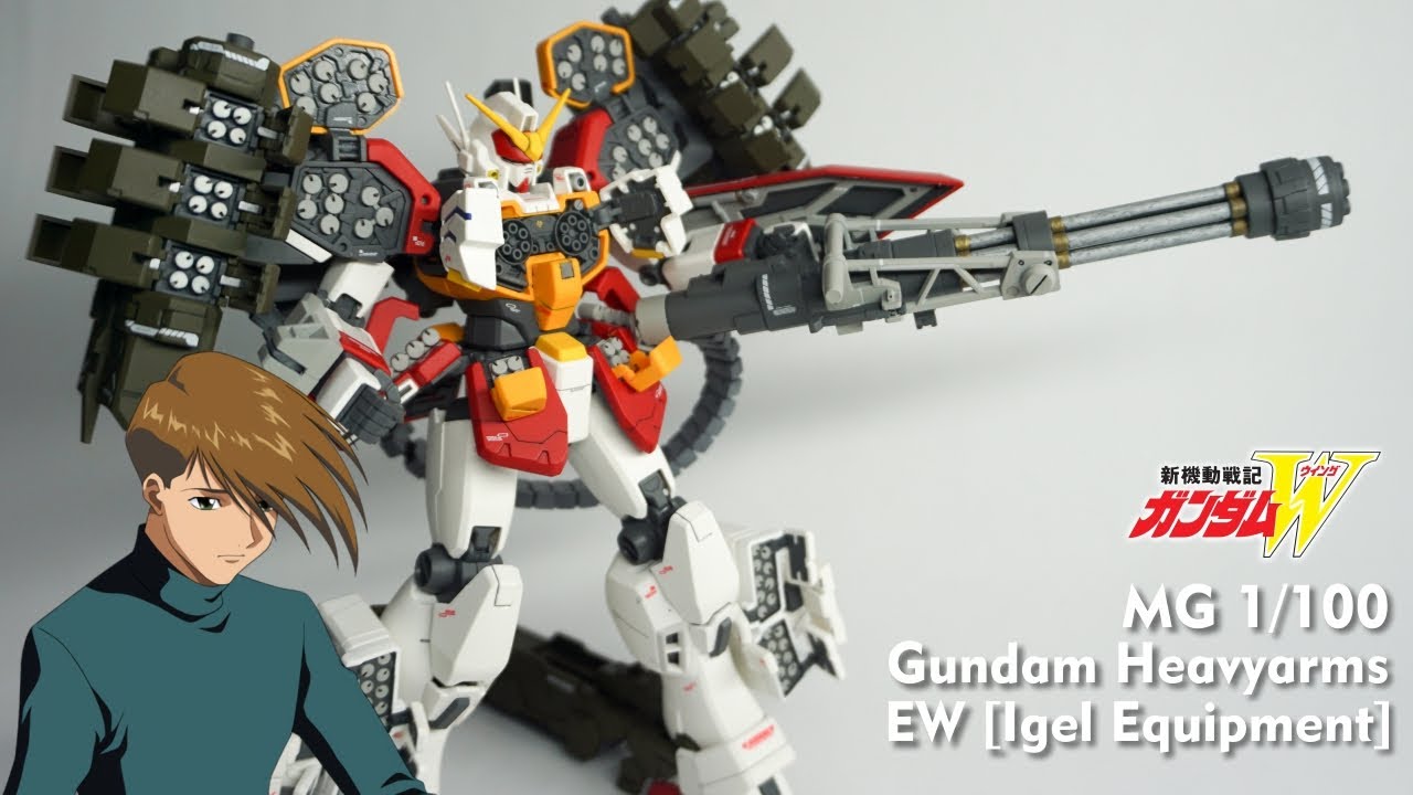 P-Bandai  MG 1/100 Gundam Heavyarms EW [Igel Equipment]  MG 1/100 刺猬装重炮高达 EW