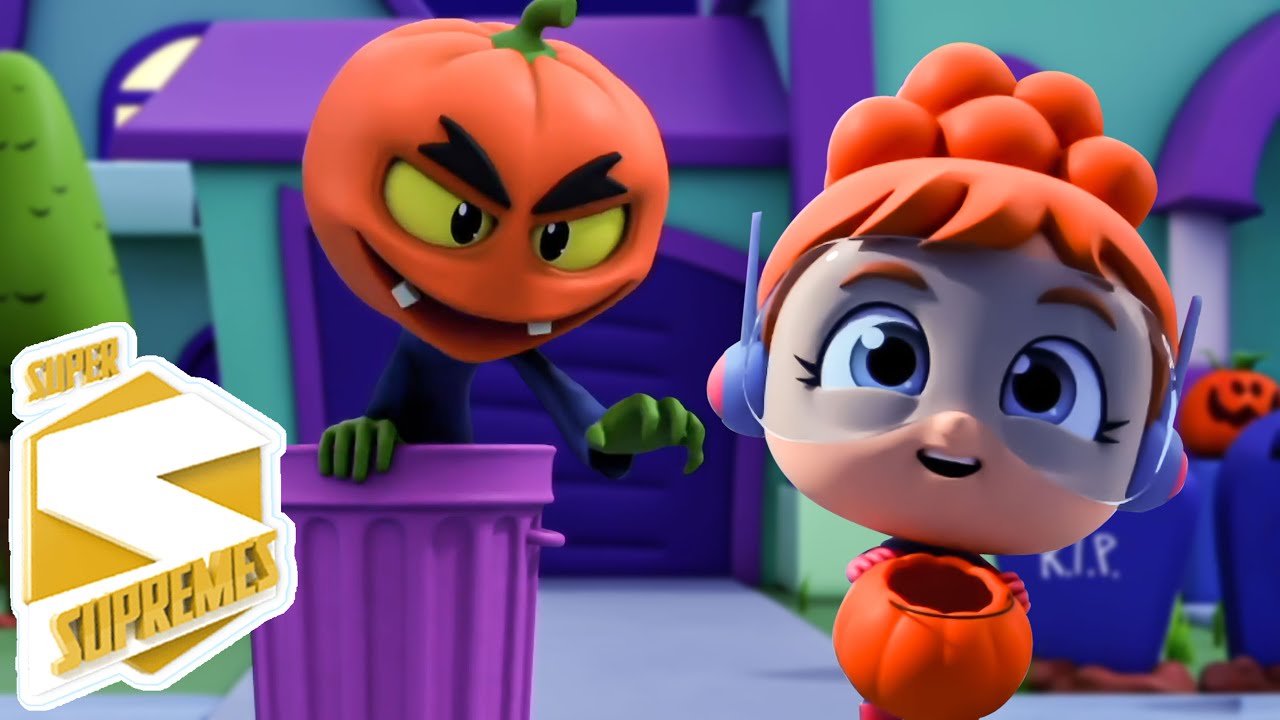 Super Supreme  -  Đêm Bí Ngô Đáng Sợ 🎃🌙| Video Hoạt Hình Phiêu Lưu Dành Cho Trẻ Em
