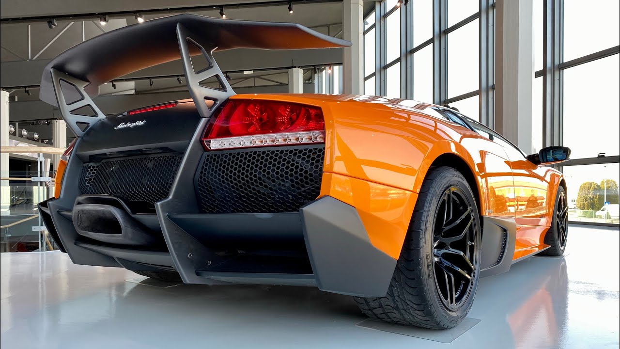 Orange lamborghini Murcielago LP 670-4 SV Close Look - SupercarsDD