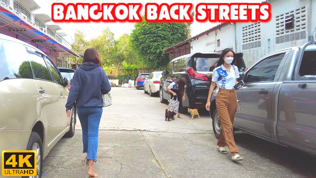 BANGKOK SUBURBS & BACK STREETS - Bangkok 4K Walk Tour