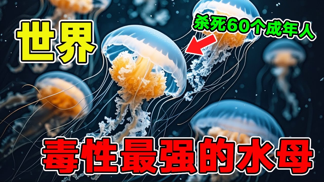 比眼镜蛇毒性上百倍的生物--水母！排名第一的毒性能达到60秒毒死一名成年人！盘点一下世界上毒性最强的8种水母！【黑土日记】