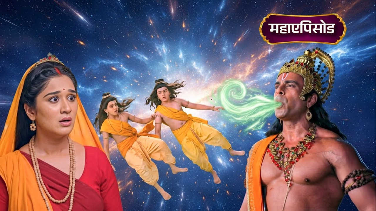 हनुमान जी की ताकत पर सवाल पड़ा भारी | लव-कुश एक ही फूँक में धराशायी | Shrimad Ramayan | #ram