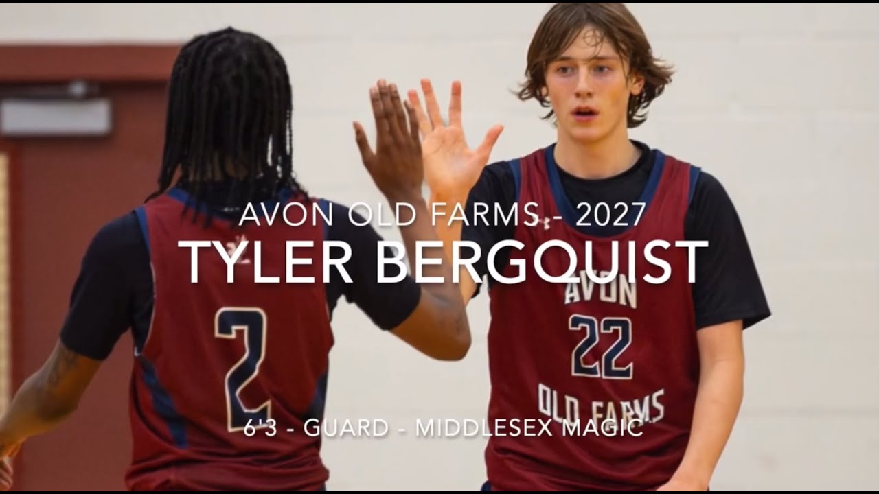 Tyler Bergquist - 6'3 G/W - Avon Old Farms 2027 - Middlesex Magic HGAL - High Academic - 4.23 GPA