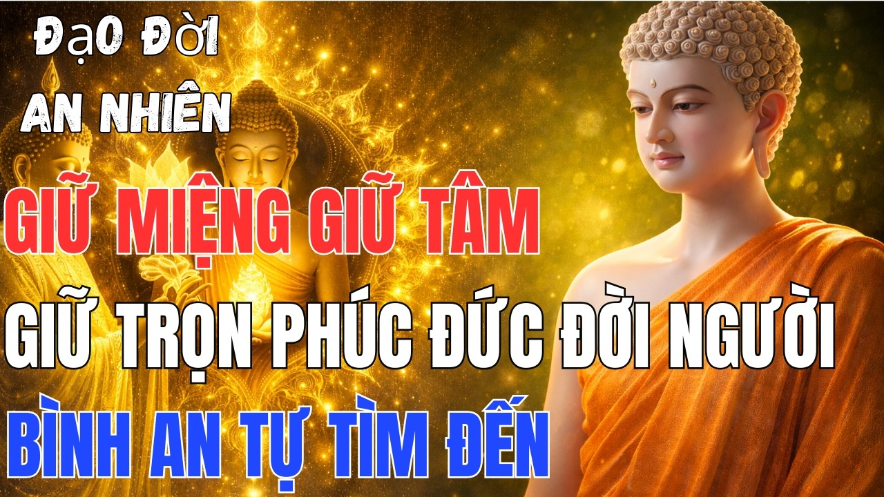 Đêm Nghe Lời Phật Dạy: Giữ Miệng Giữ Tâm – Giữ Trọn Phúc Đức Đời Người – Bình An Tự Tìm Đến.