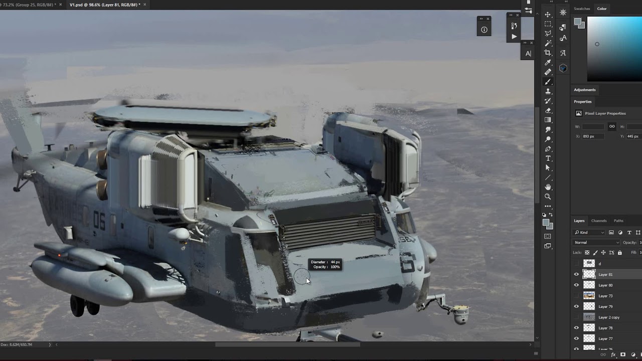 Photobashing - Air Hippo Breakdown