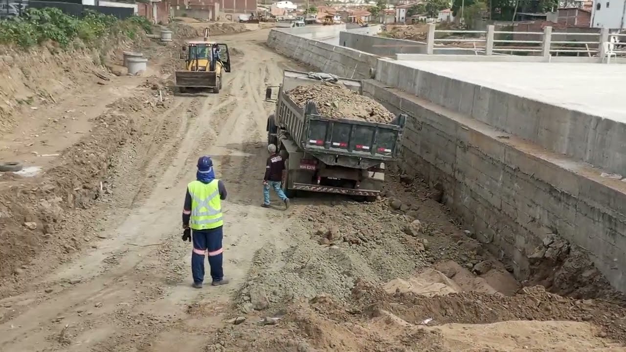 Atualizando as obras do canal de bodocongo 