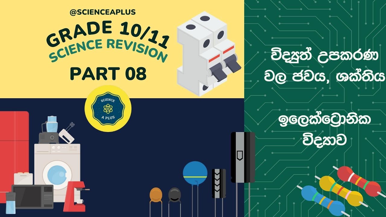 Part 8 - O/L Science Physics Revision - Grade 10, Grade 11 - ජවය, ශක්තිය, ඉලෙක්ට්‍රොනික විද්‍යාව