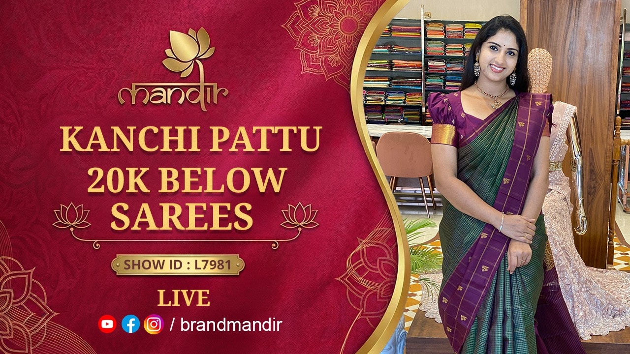 Kanchi Pattu 20K Below Sarees | WhatsApp Number 733 733 7000 | Brand Mandir Sarees LIVE