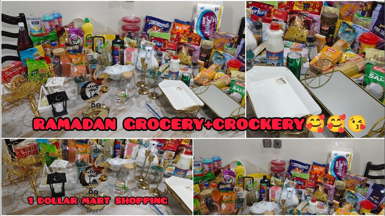 Ramadan Grocery+Crockery Shopping For Kitchen 2026//Ramadan Special Video 