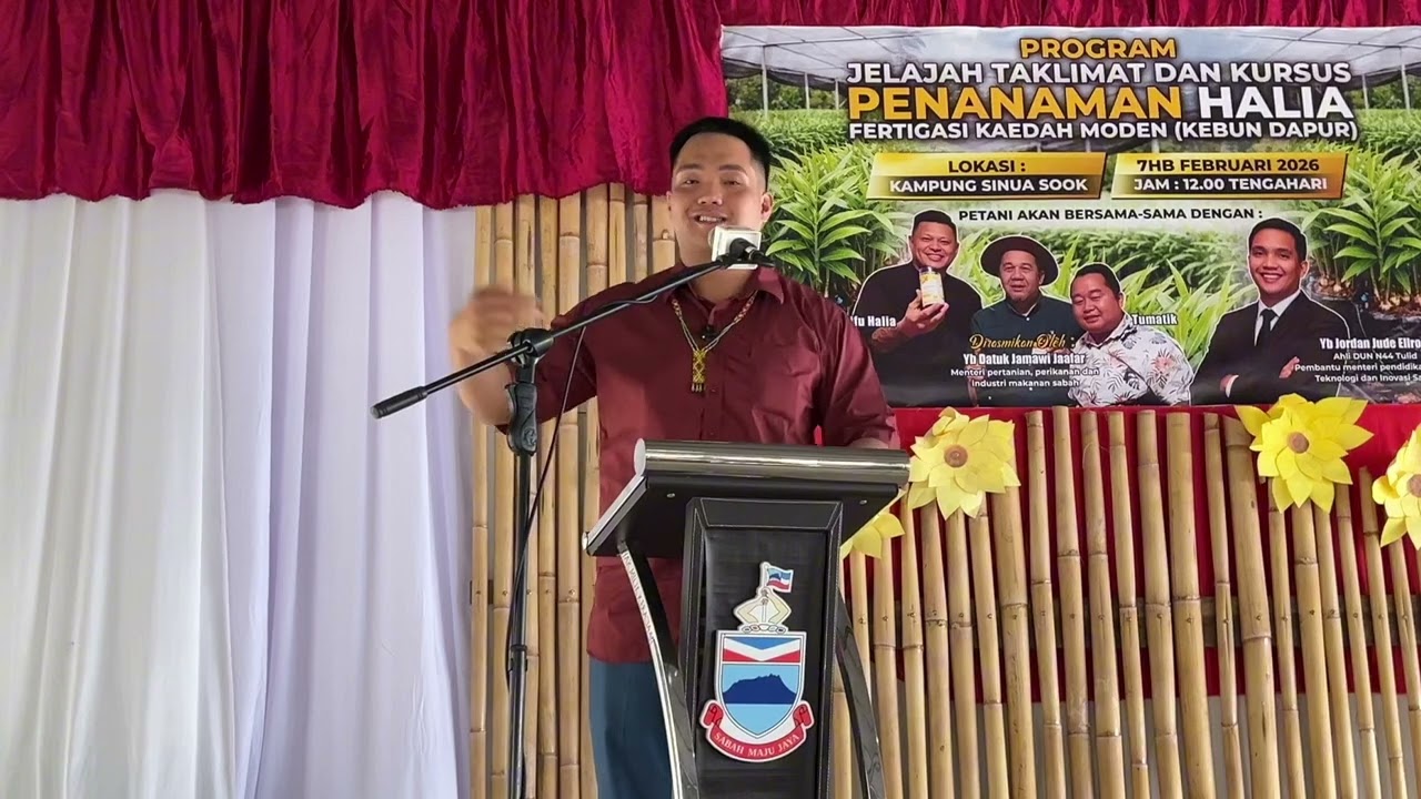 Ucapan Timbalan Menteri Pendidikan Sains Dan Inovasi Sabah Di Kampung Sinua Sook