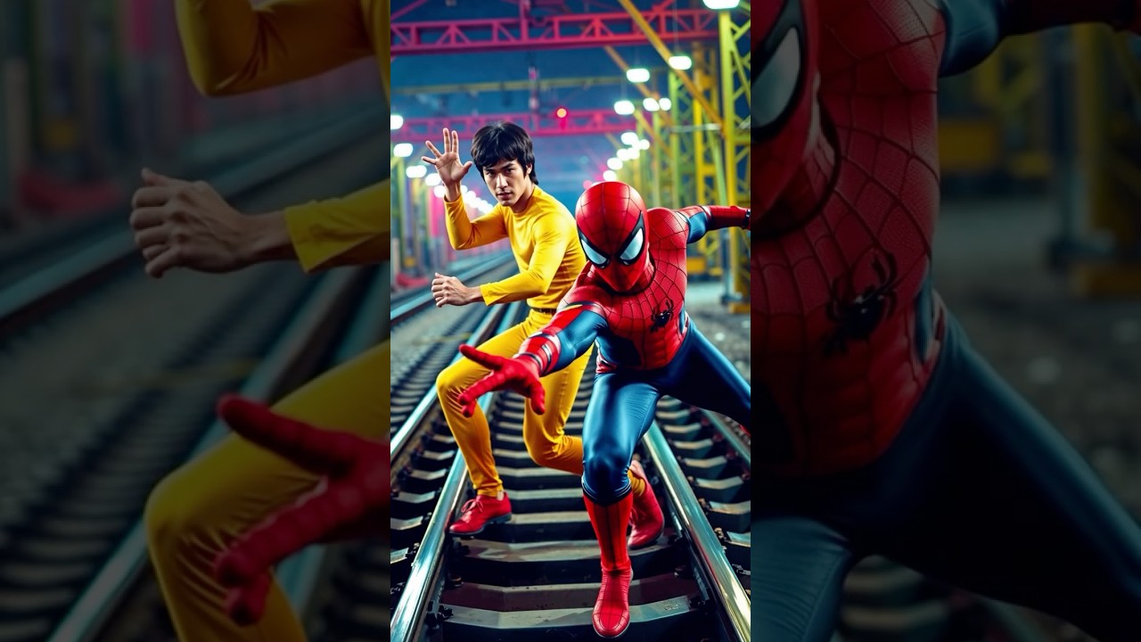 Bruce Lee & Spider-Man Team Up for Justice!  