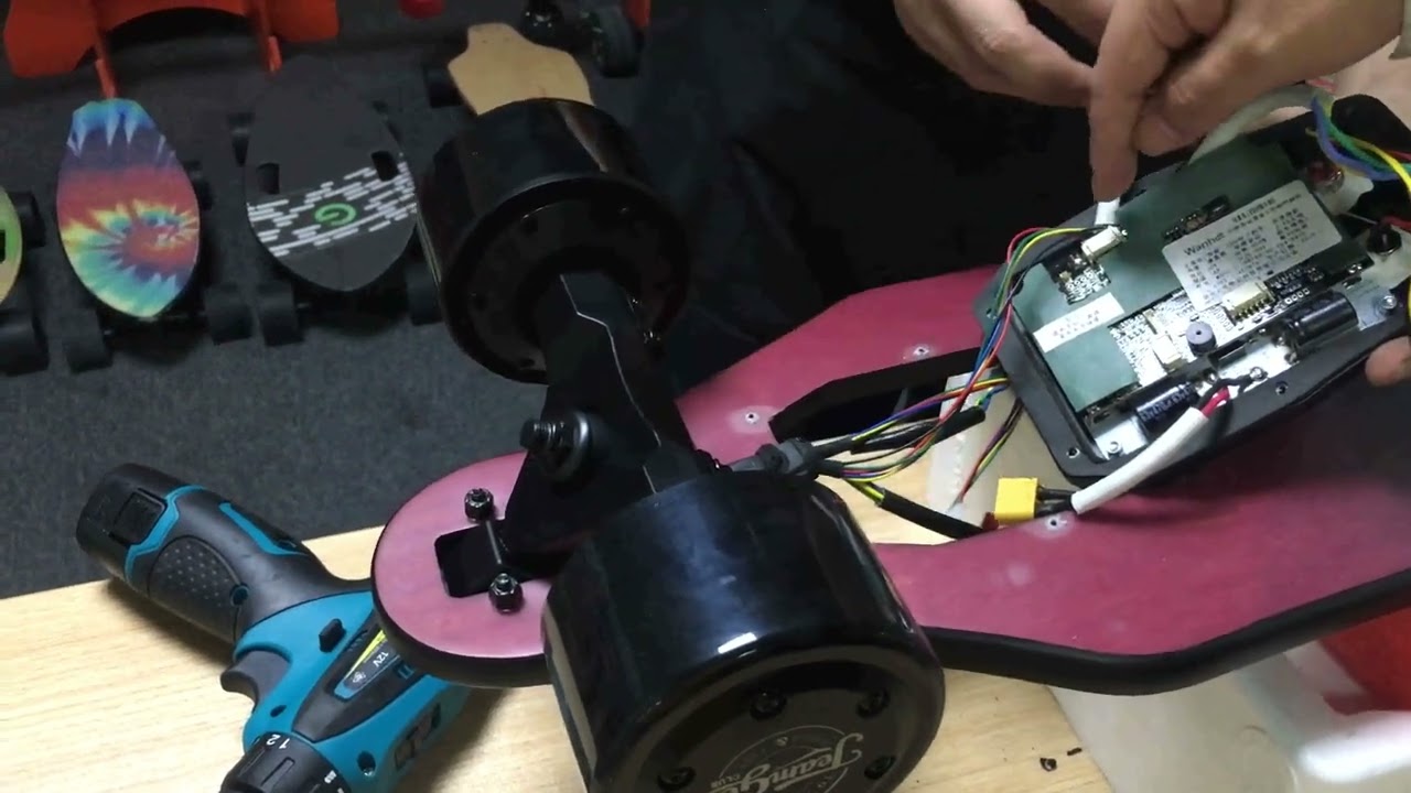 This is the video about how to replace the ESC of Teamgee eletric skateboard