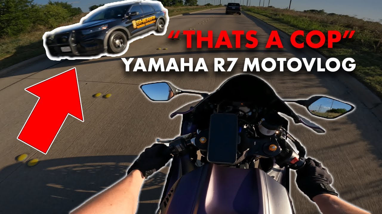 Я поехал на своей Yamaha R7 за город | Motovlog