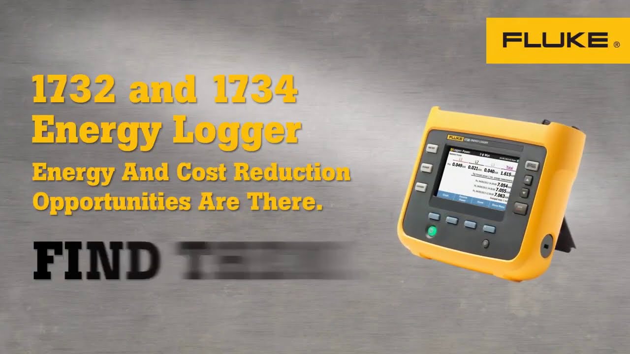 Fluke 1732 and 1734 Three-Phase Power Quality Loggers