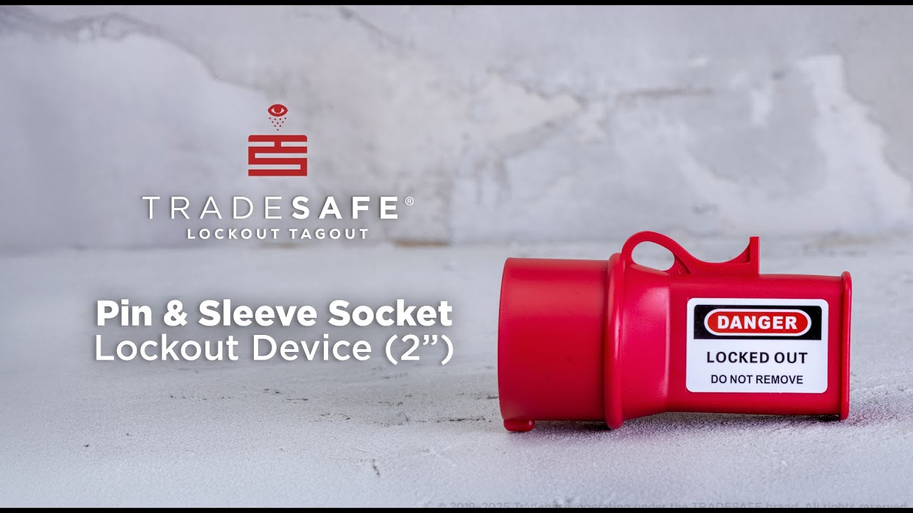 Pin & Sleeve Socket Lockout Device (2&rdquo;) | TRADESAFE