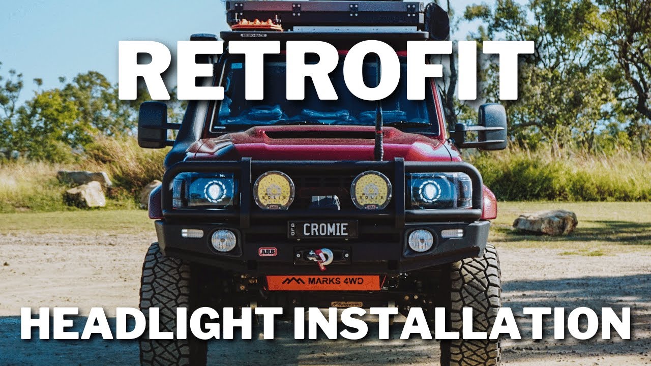 Retrofit Headlight Installation - 2021 GXL 79 Series Landcruiser