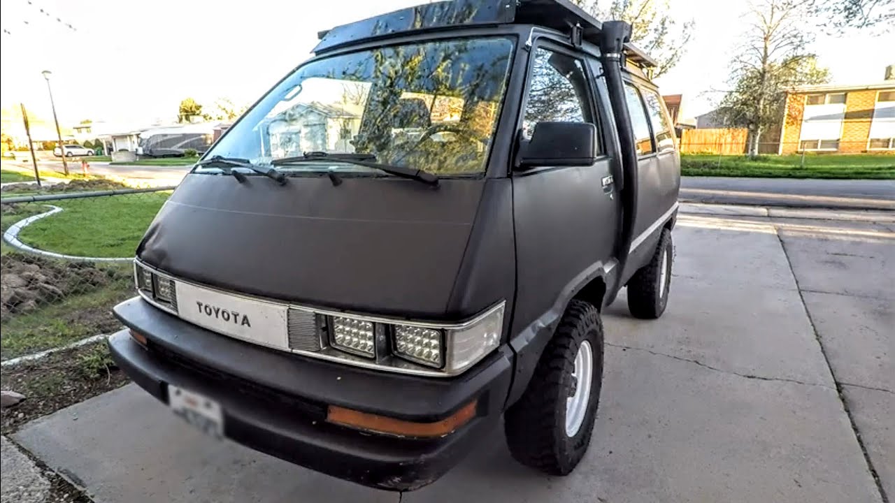 1987 Toyota Van 4x4 LE 4YE 4Y Megasquirt Turbo Walk Around and Drive