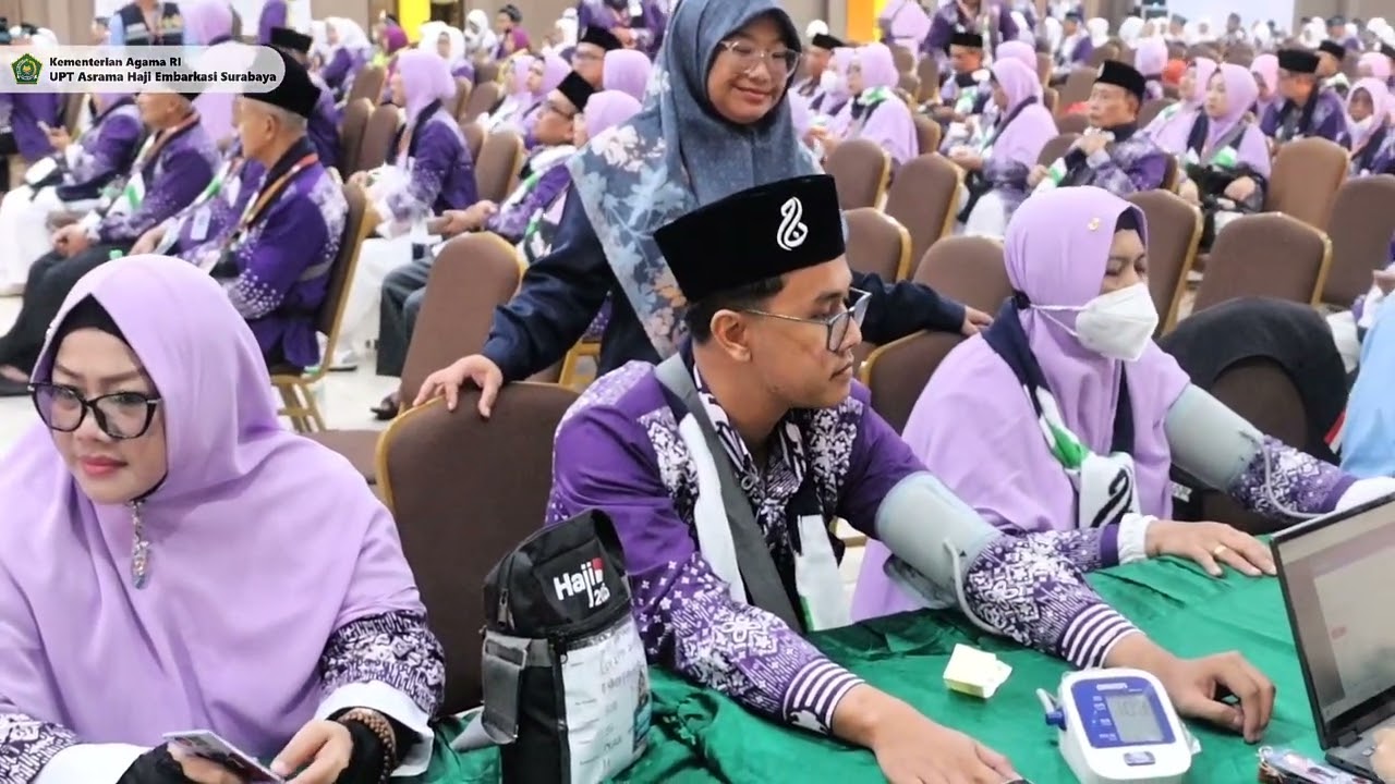 Penerimaan Calon Jamaah Haji, Kloter 90, 91, 92 & 93 Asrama Haji Embarkasi Surabaya 1446H / 2025M