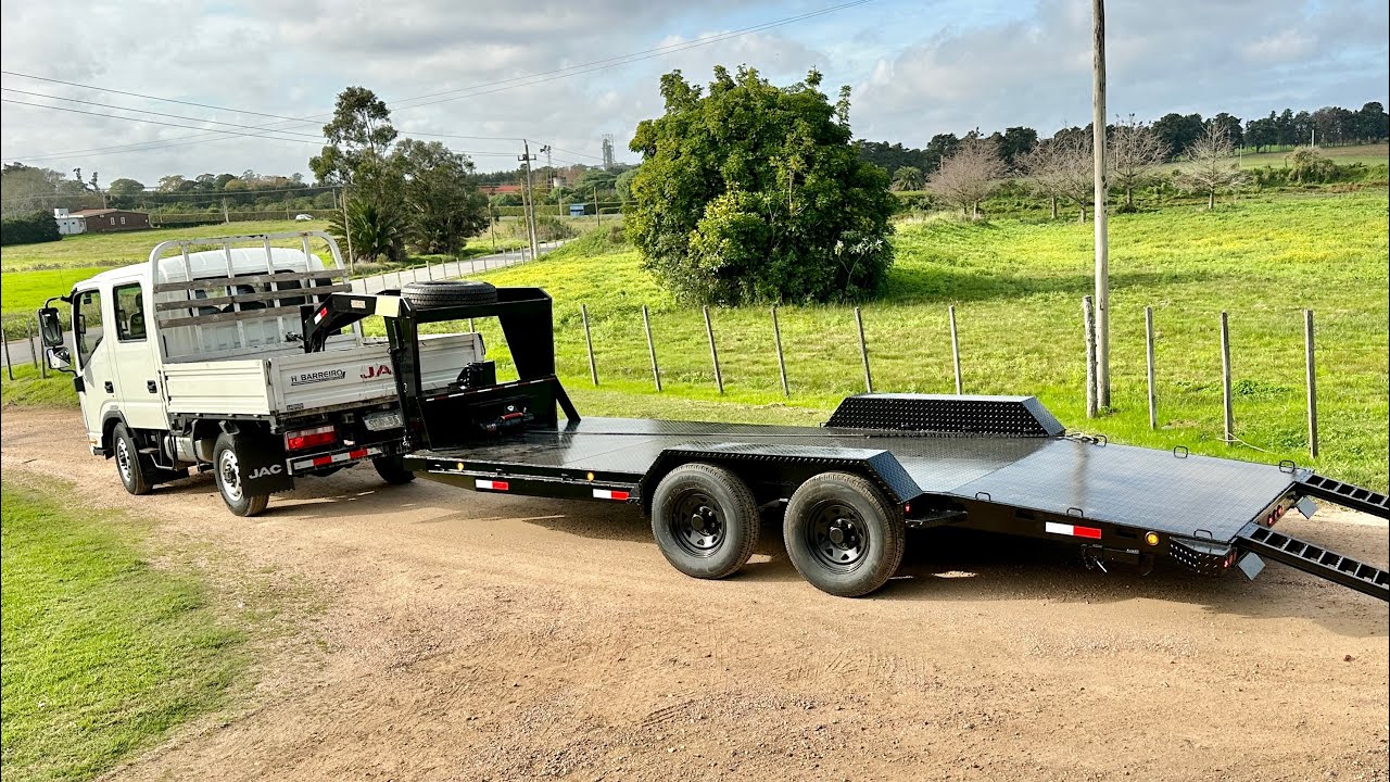 Trailer cuello cigüeña gooseneck para camioncito