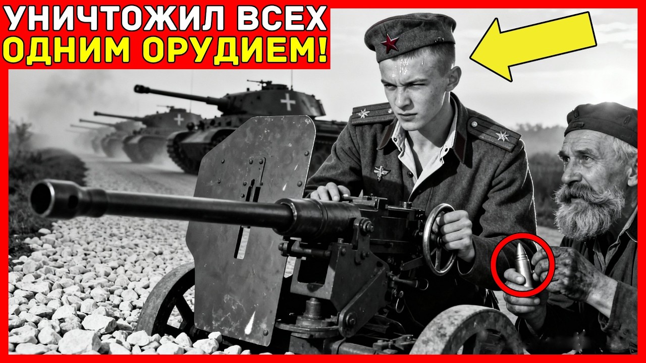 Его НЕВОЗМОЖНЫЙ расчёт траектории УНИЧТОЖИЛ 8 «Пантер» ОДНИМ орудием — инженеры НЕ верили ЧТО...