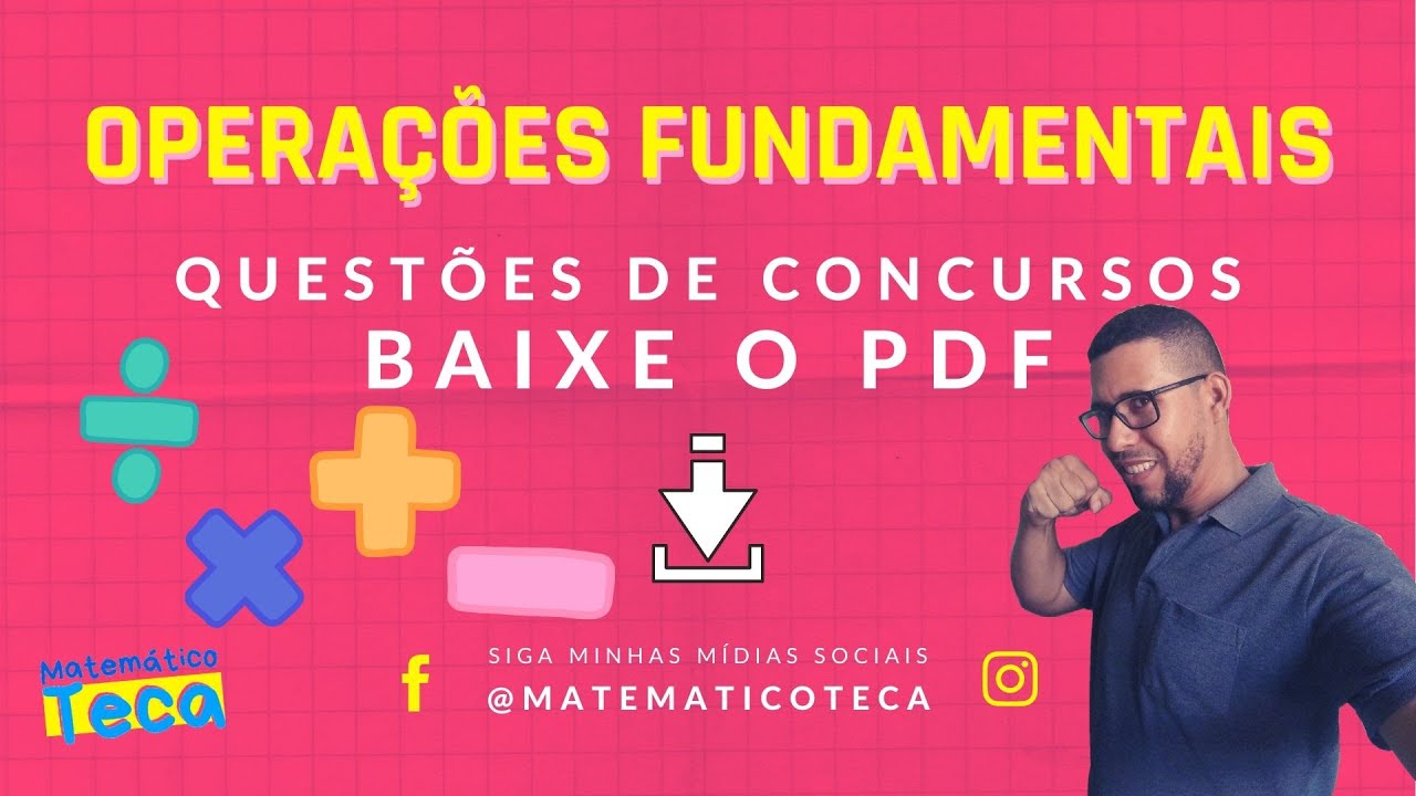 6 QUESTÕES com Operações Fundamentais PARA CONCURSOS + PDF (Material de apoio)