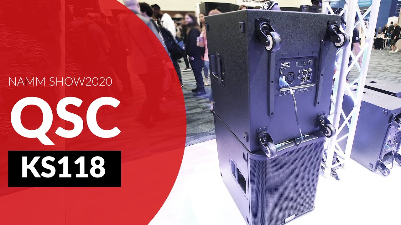 QSC KS118 - superwydajny 18' subwoofer - 3600 Wat&oacute;w mocy z DSP (NAMM2020)