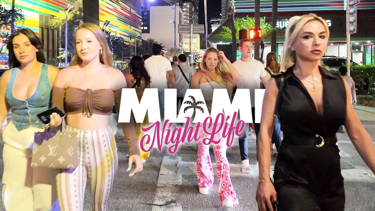 🇺🇸Miami Nightlife - Brickell Summer Saturday night 🔥!!
