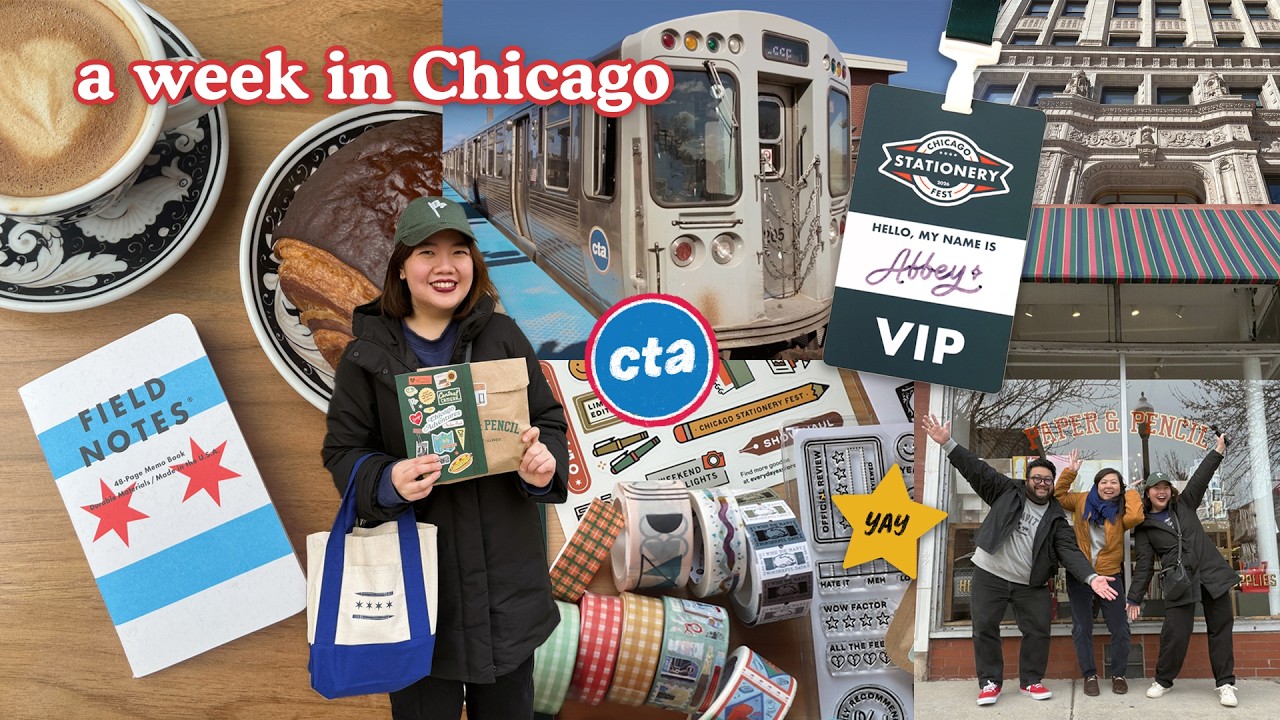 Chicago vlog 🇺🇸 stationery fest, art museums, & exploring the city