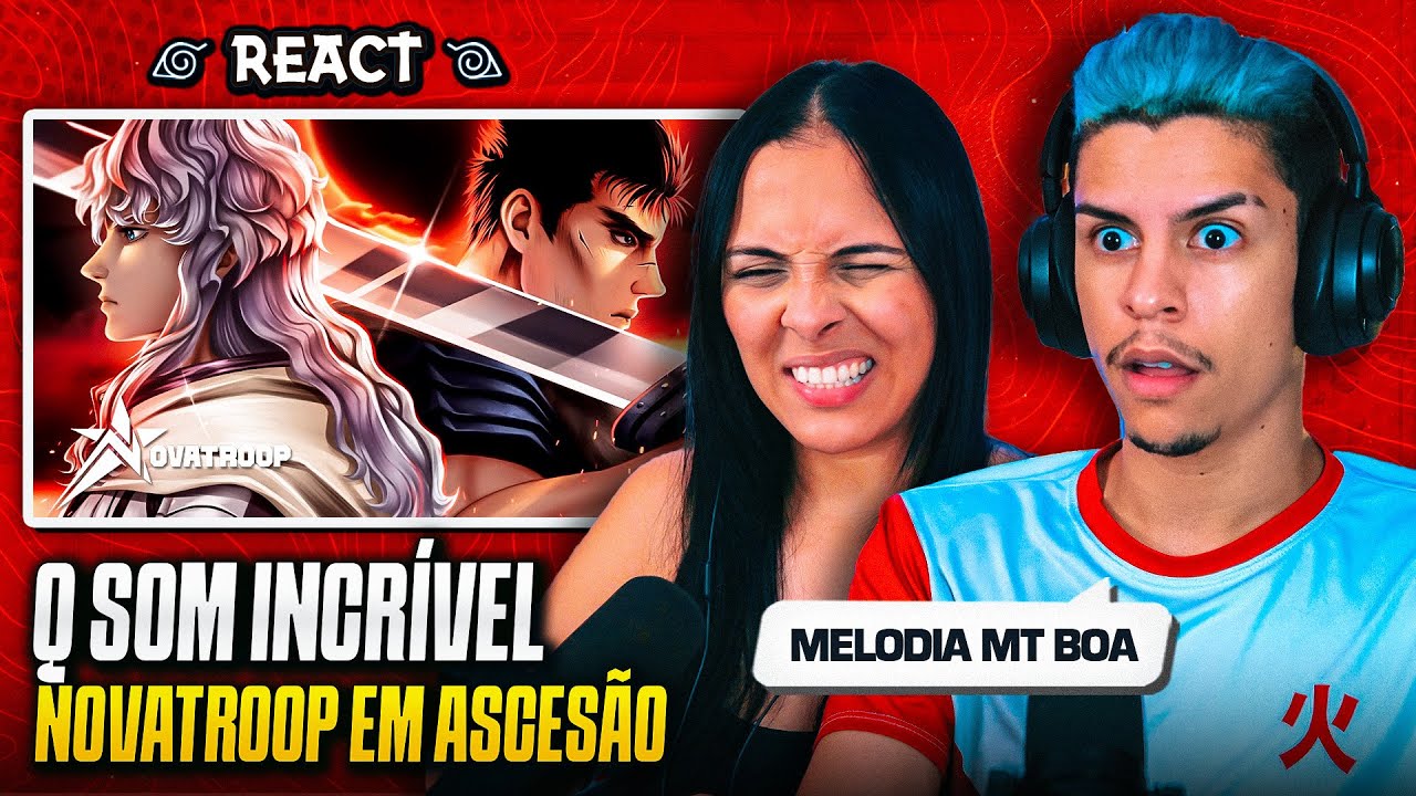 NOVATROOP ft. FIREE: A Lâmina e o Falcão | Griffith e Guts (Berserk) | [Casal Jounin React] 🔥