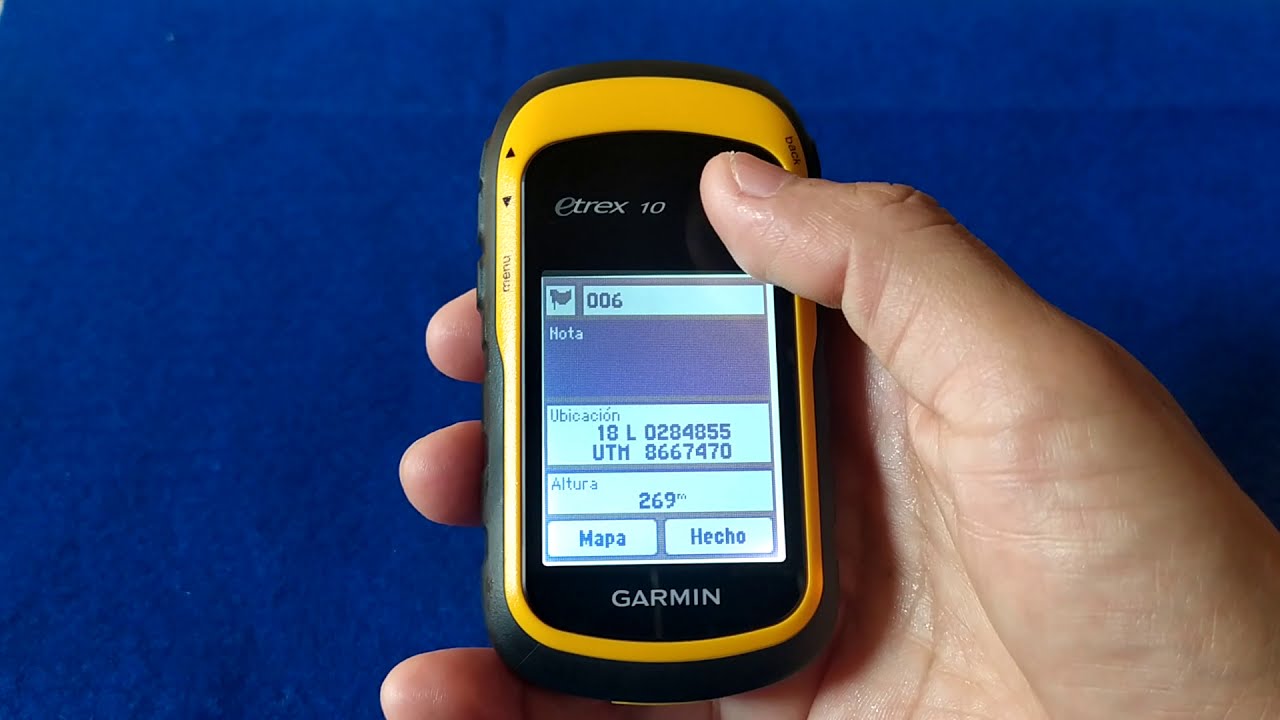 GPS Garmin Etrex 10 - Tutorial 2