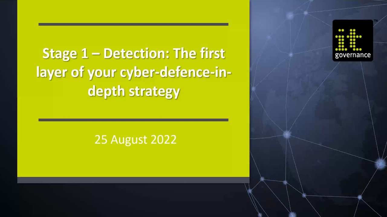 Detection | The first layer of your cyber-defence-in-depth strategy