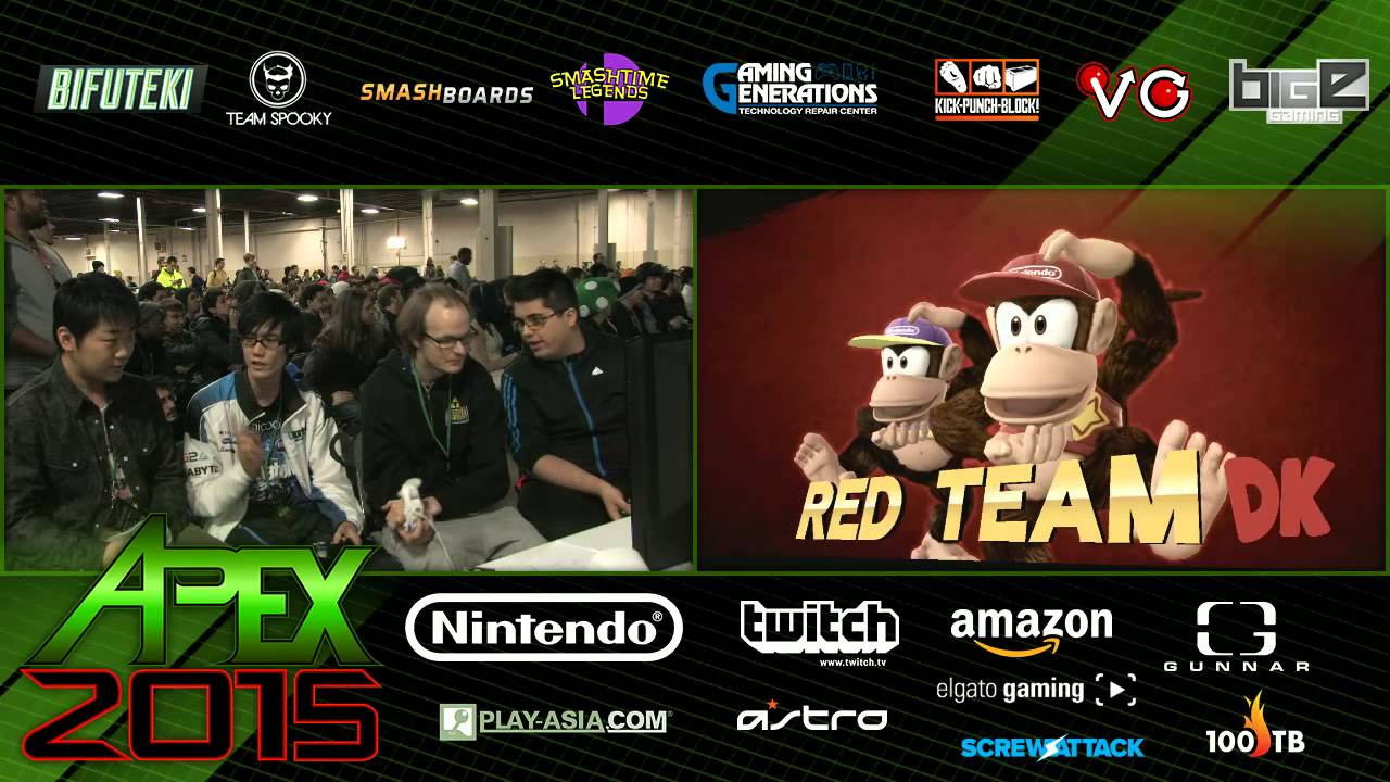 Apex 2015 - SSB4 Doubles - Top 32 - DtN Nietono + Choco vs PL MVG Mew2King + ZeRo