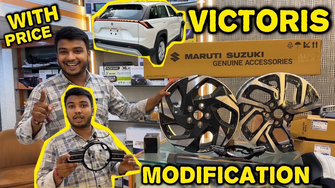 Victoris LXi Modification and Genuine Accessories with Price✅Alloy Wheels only ₹29k✅ Cruise Control✅