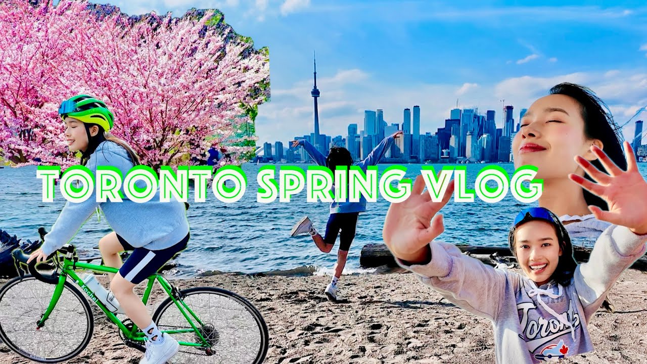 桜と自転車でめぐるToronto Vlog🌸🚴‍♂️