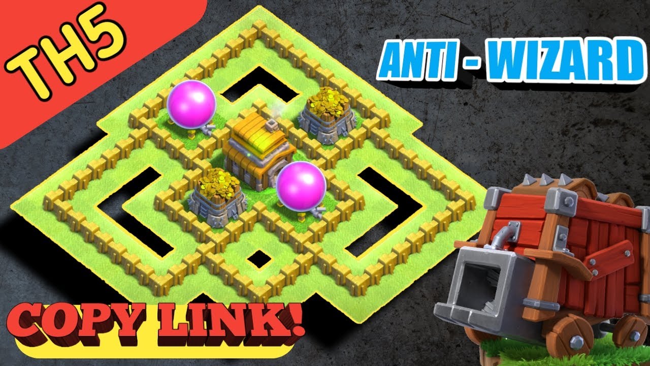 BEST! TH5 BASE WITH LINK 2021 | coc th5 farming base link | best th5 base | th5 base | CLASH KINGDOM