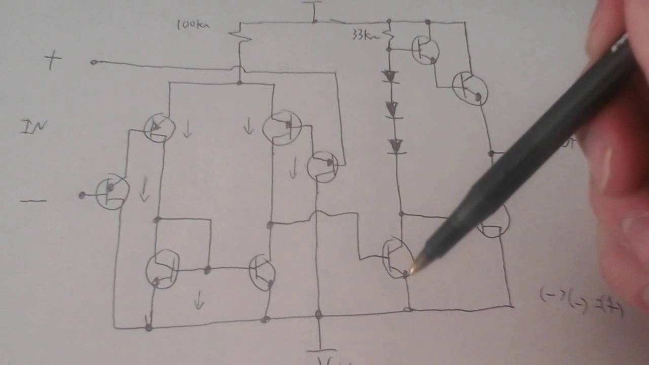 Inside of the operational amplifier