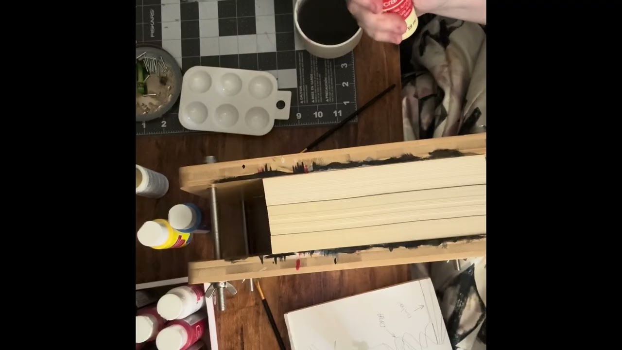 ASMR Book Edge Painting