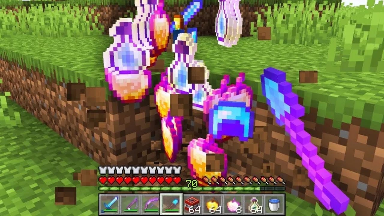 Minecraft, но блок земли — это просто имба.