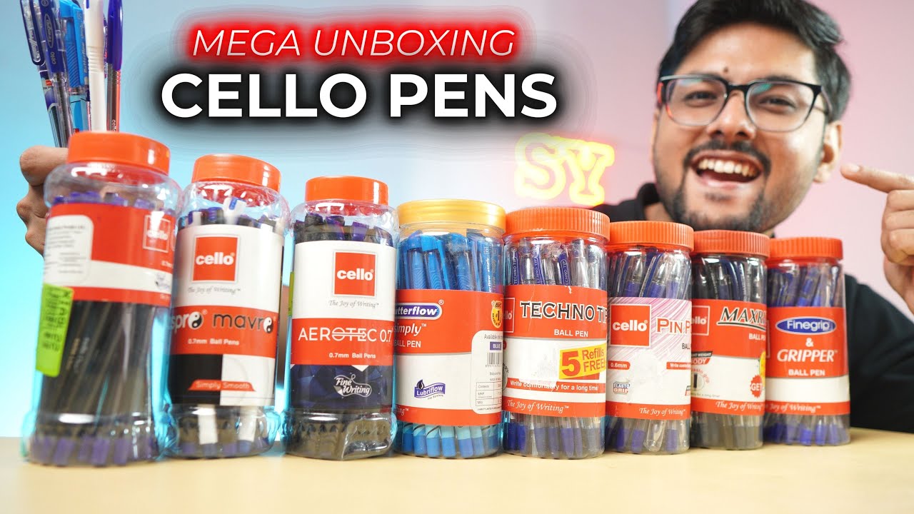 Testing all Major Bic Cello Pens Jars🫙 | Best Cello Ball pens under 11 Rs |StudentYard